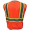 Ge Orange Safety Vest W/Contrast TRIMS-2 POCKETS  2XL GV078O2XL - alternate 2